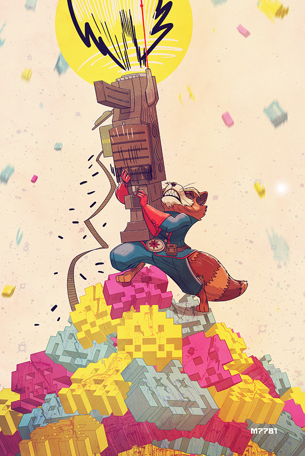 Space Invader Rocet rocket raccoon vs space invaders by m7781 on DeviantArt