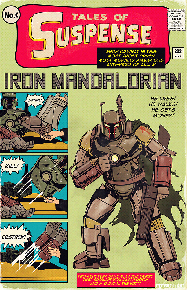 iron man x boba fett : iron mandalorian