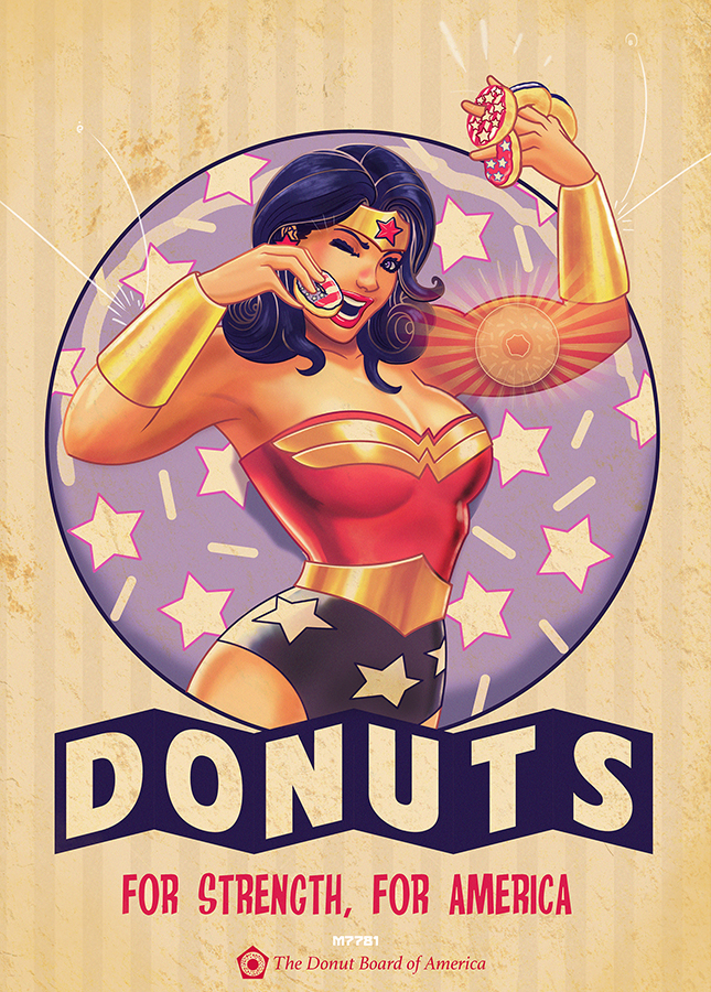 wonder woman x donuts by m7781