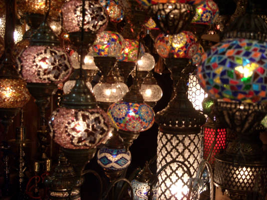Glass Lamps in Grand Bazaar