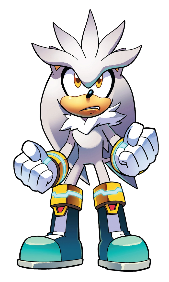 Silver the Hedgehog {Archie} (Render) by yessing on DeviantArt