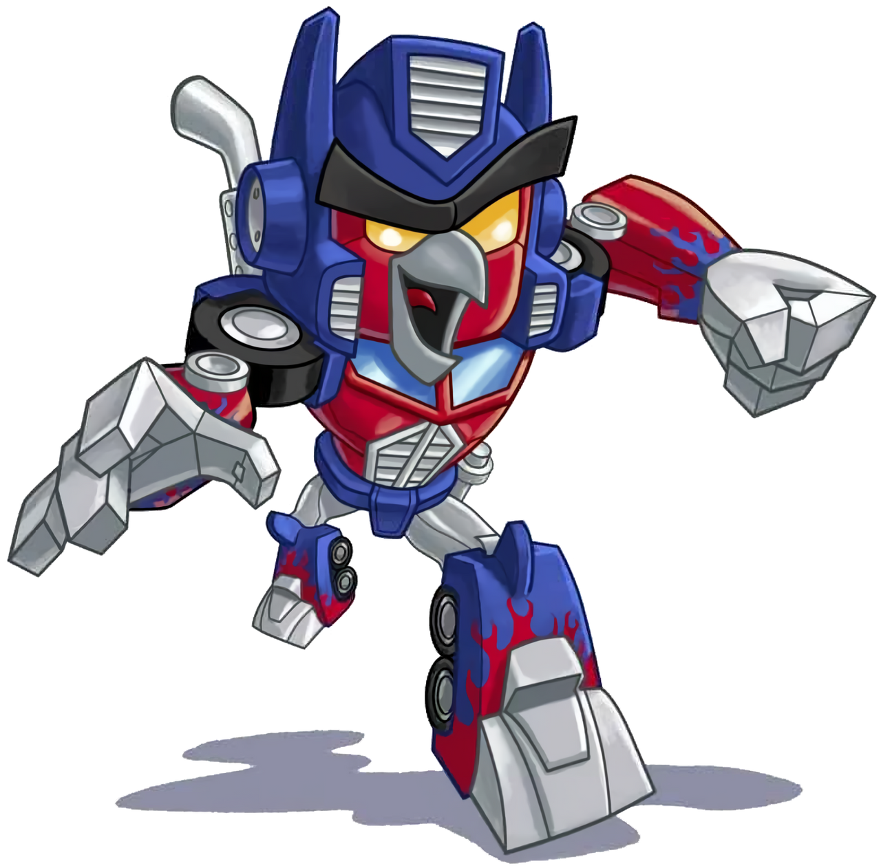 Transformers Bird Red {Angry Birds Transformers} (Render #2) by yessing on DeviantArt