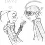 Zim feeding Dib -sketch-