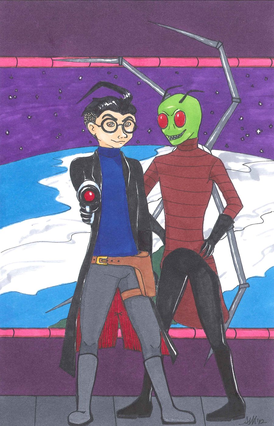 Zim And Dib In Space By Weirdness