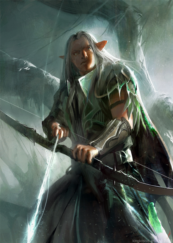 wallpapers Dnd Elf Archer Art storm archer by kingkostas on deviantart