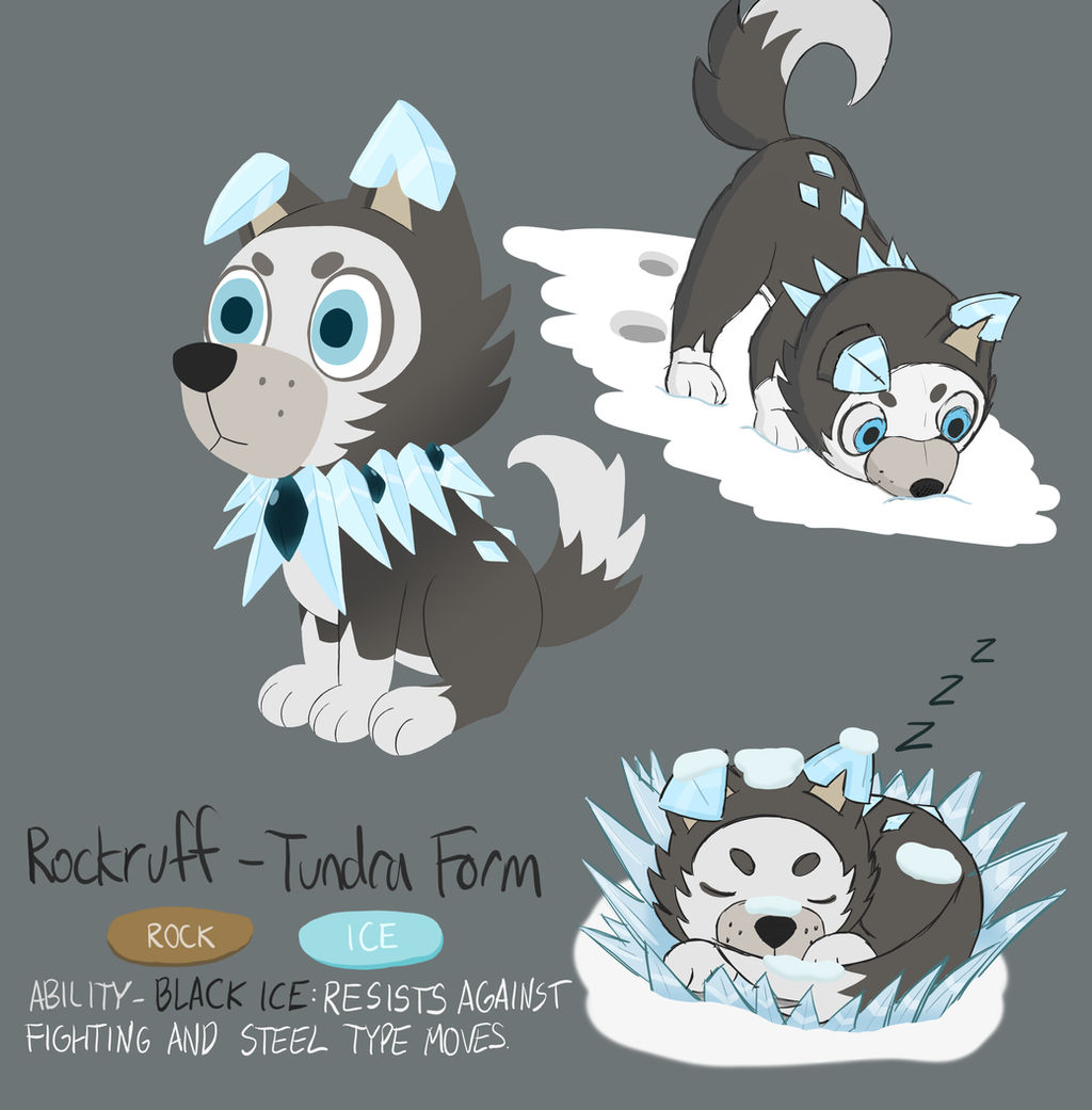 Rock Ruff Form Types Rockruff: Tundra form by LongSean22 on DeviantArt