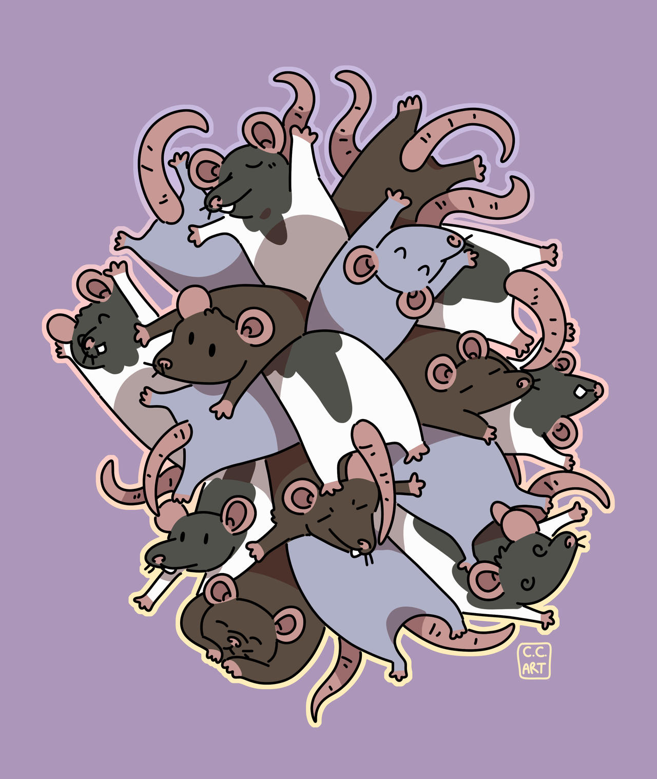 rat pile! by ccartstuff on DeviantArt