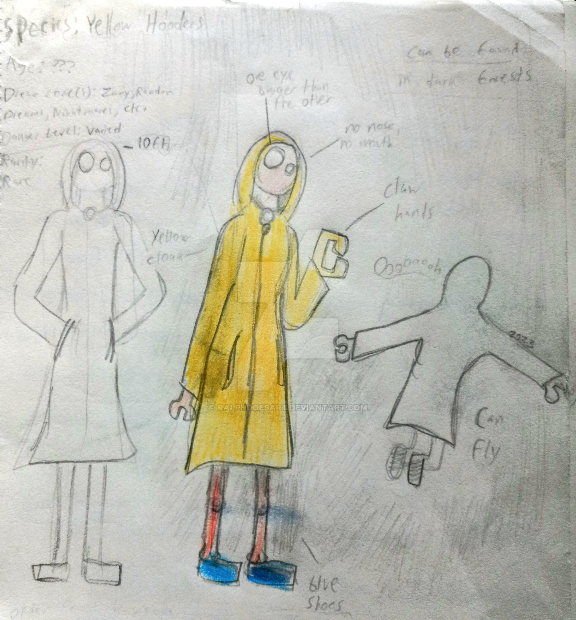 Entity Yellow DREAM ENTITY: The Yellow Hooder by RalphDoesArt on DeviantArt