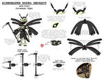 Suzumega Contest Entry - Achereaper Medabot by Hexidextrous
