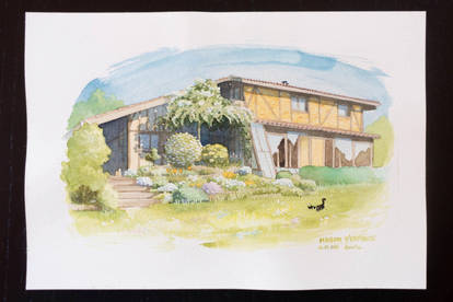 Aquarelle - Maison d'enfance