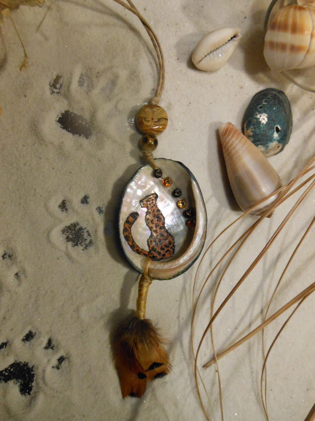 Beach Leopard Pendant