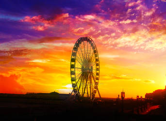 Bold Sunset - Brighton Wheel