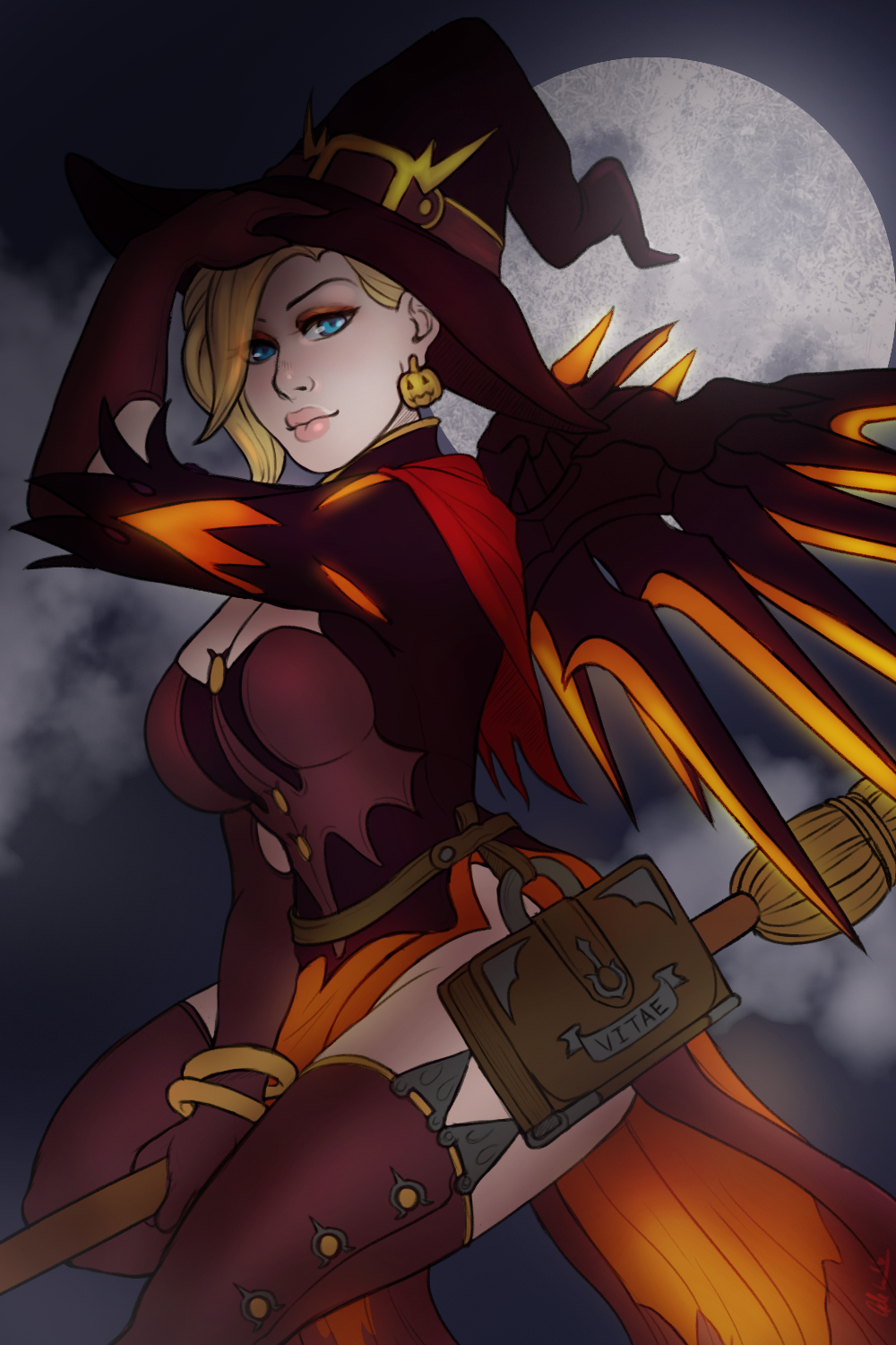 Witch Mercy sketch commission