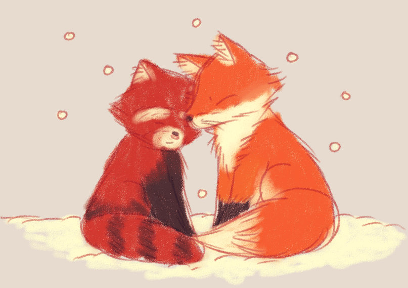 Red Panda And Fox By Mrnvlz On DeviantArt red-panda-and-fox-by-mrnvlz-on-deviantart