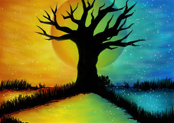 Baum Farbenspiel