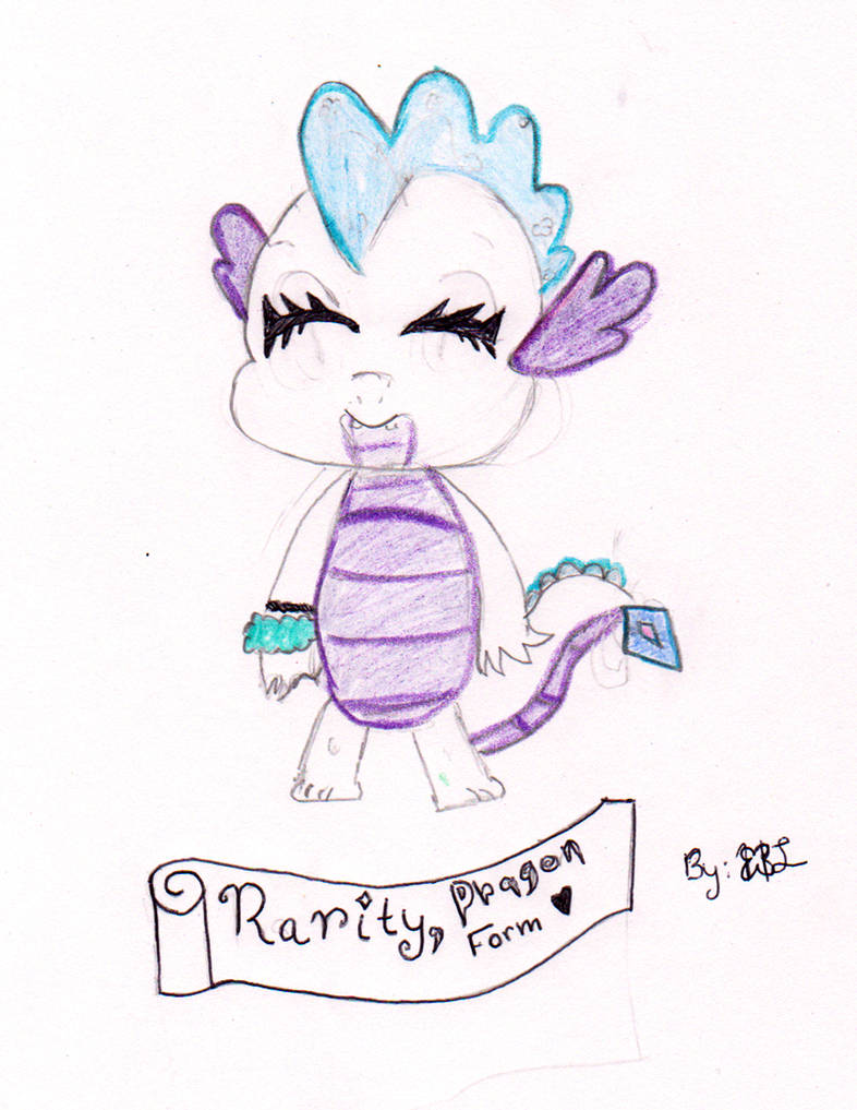 Rarity- Dragon Form by UsaChan787 on DeviantArt