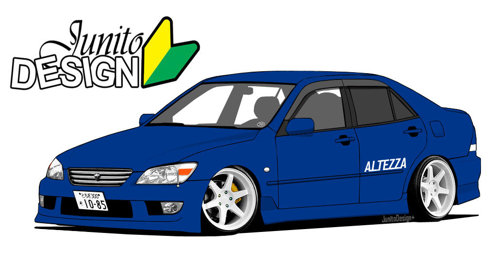 Altezza Drawing Toyota Altezza TOON by Junito001 on DeviantArt