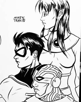 Inktober 2016 - Teen Titans