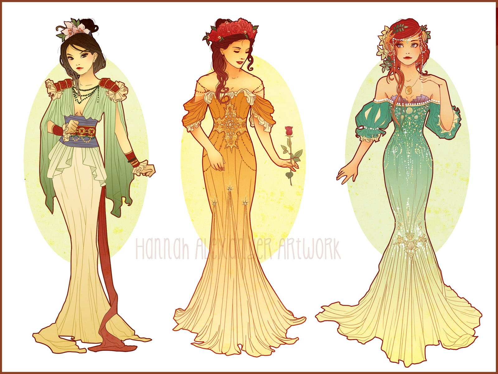 Art Nouveau Costume Designs I