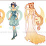 Sailor Moon: Art Nouveau Costume Designs