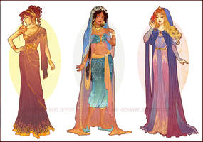 Art Nouveau Costume Designs V