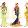 Art Nouveau Costume Designs VII