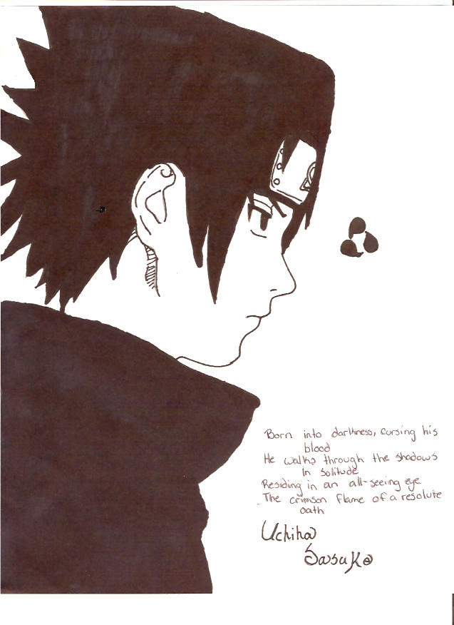 Sasuke Cursive Sasuke Uchiha by KenshinHimura28 on DeviantArt