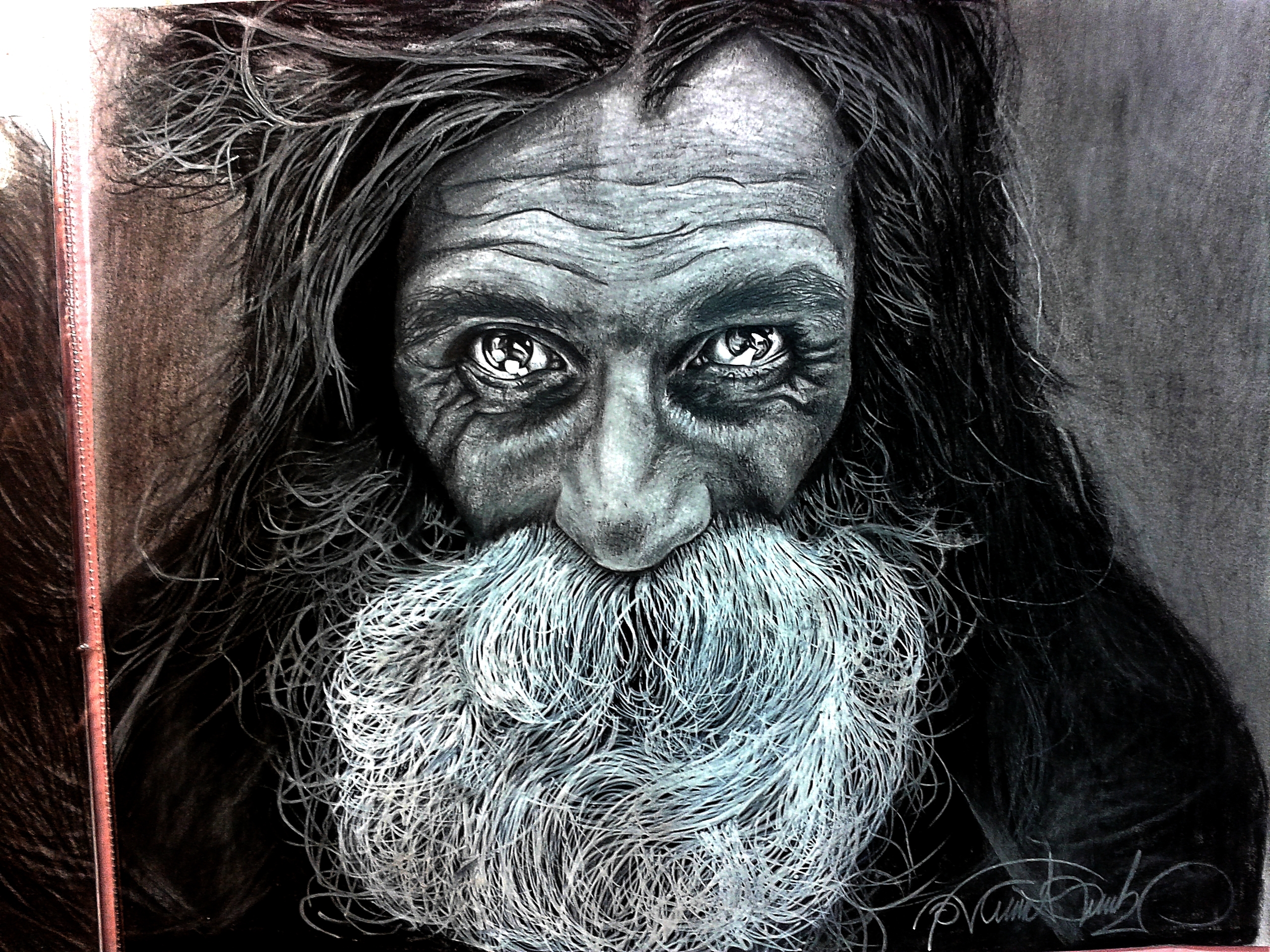 Homeless Man Fantastic Portrait