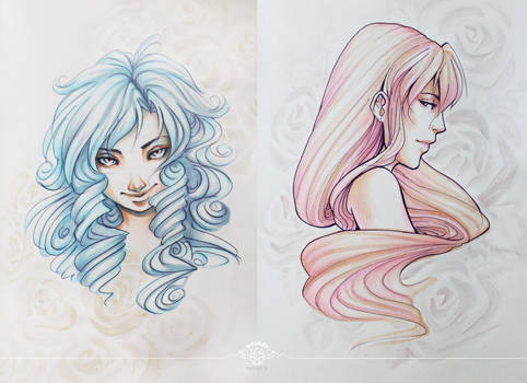 Shiny Copic Sketches