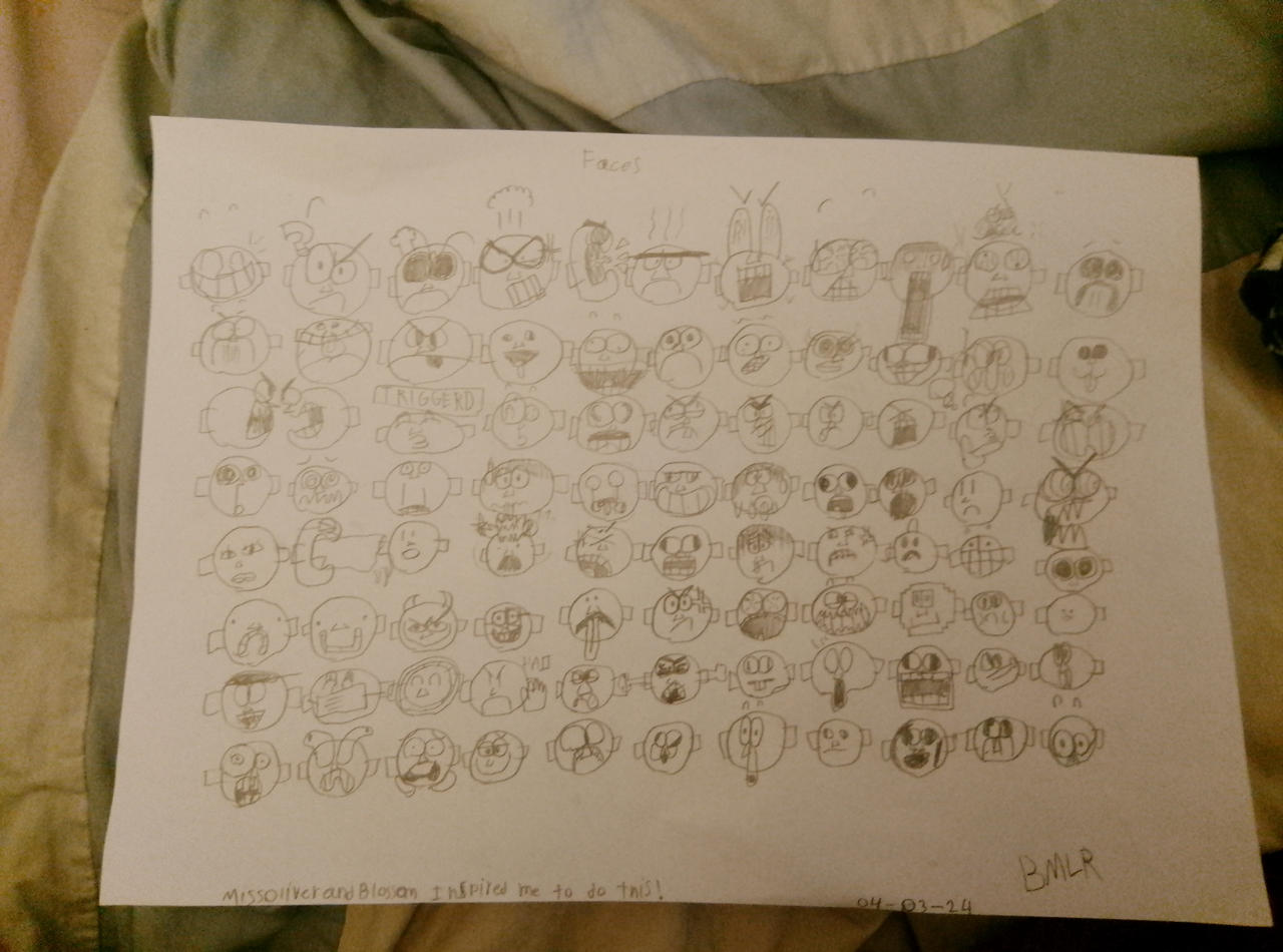 Random Faces by BMLRdeviant on DeviantArt