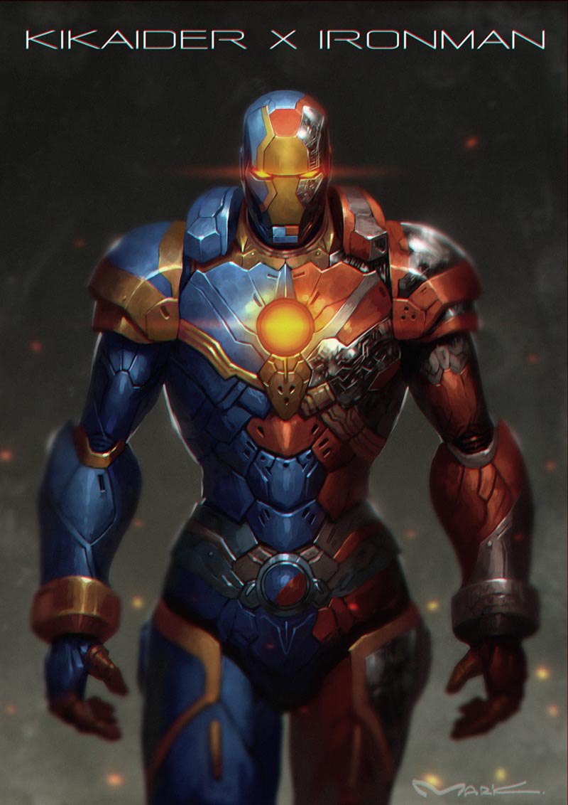 iron man armor fan art