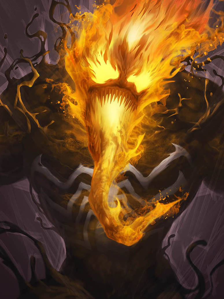 Venom X Ghost Rider by kamiyamark on DeviantArt