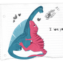 Notebook Paper Dinos
