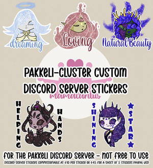 Pakkeli-Cluster Sticker Page
