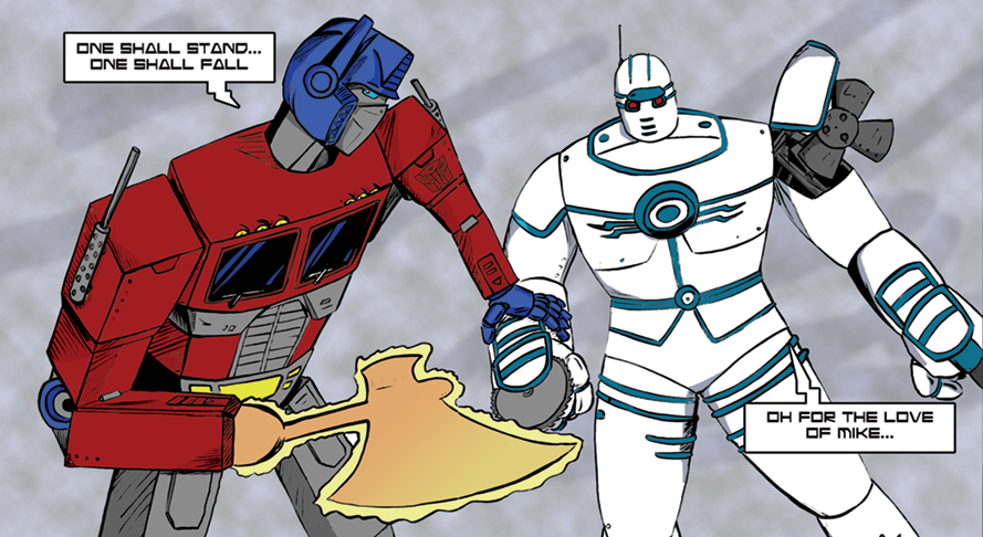 Optimus Prime vs The Big Guy 3