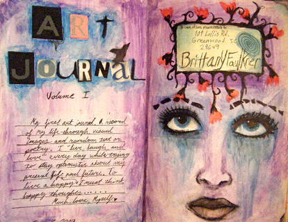 Intro page to Art Journal