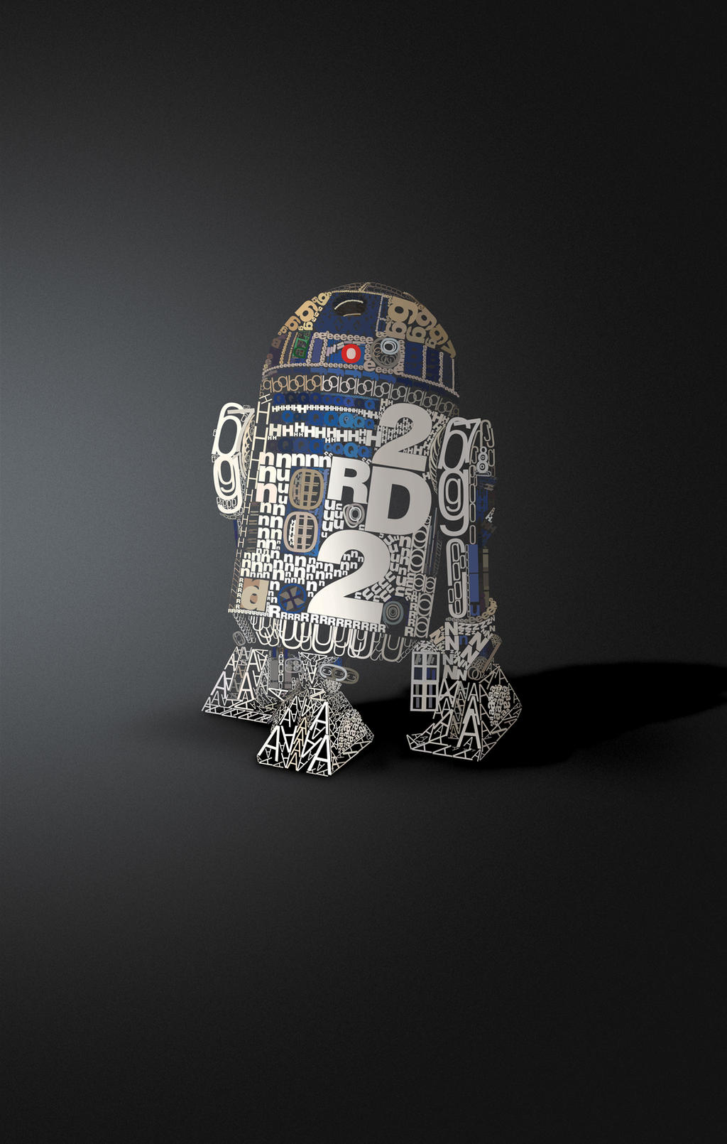 R2D2 in Helvetica