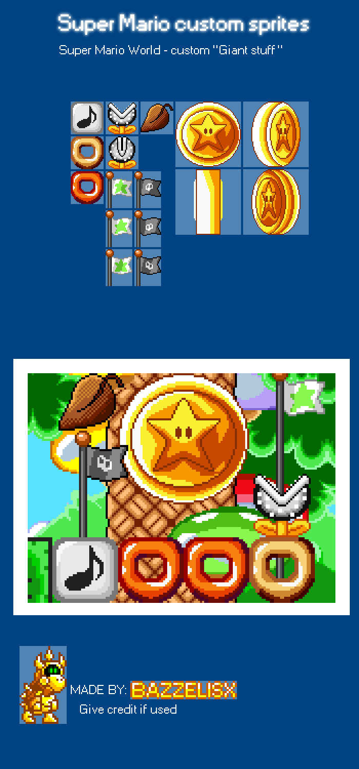 Super Mario Custom sprites - Giant Blocks by BazzelisX on DeviantArt