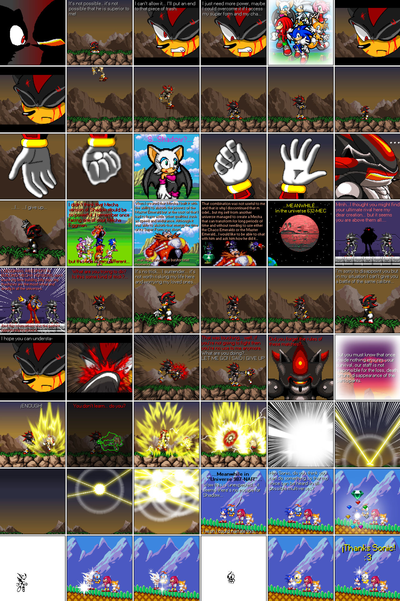 Multiverse Sonic ep:14 (Shadow vs Mecha Shadow) by BazzelisX on DeviantArt