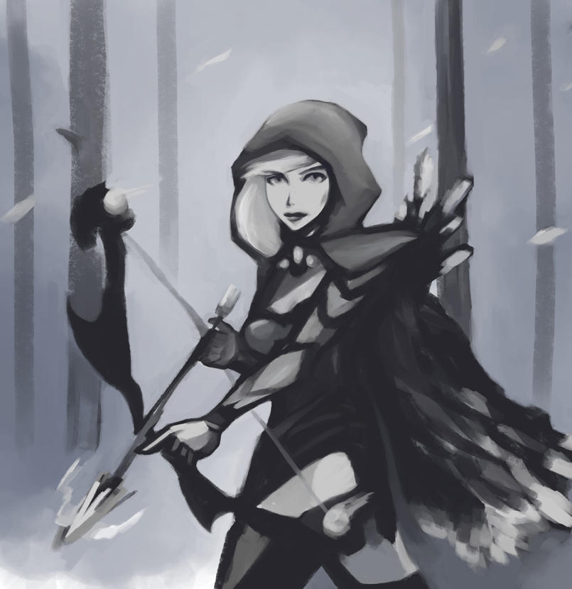 Drow Ranger Raven Drow Ranger by DugoutCanoe on DeviantArt
