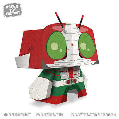 Kamen rider V3 papercraft by PaperToyFactory by papertoyfactory on ...