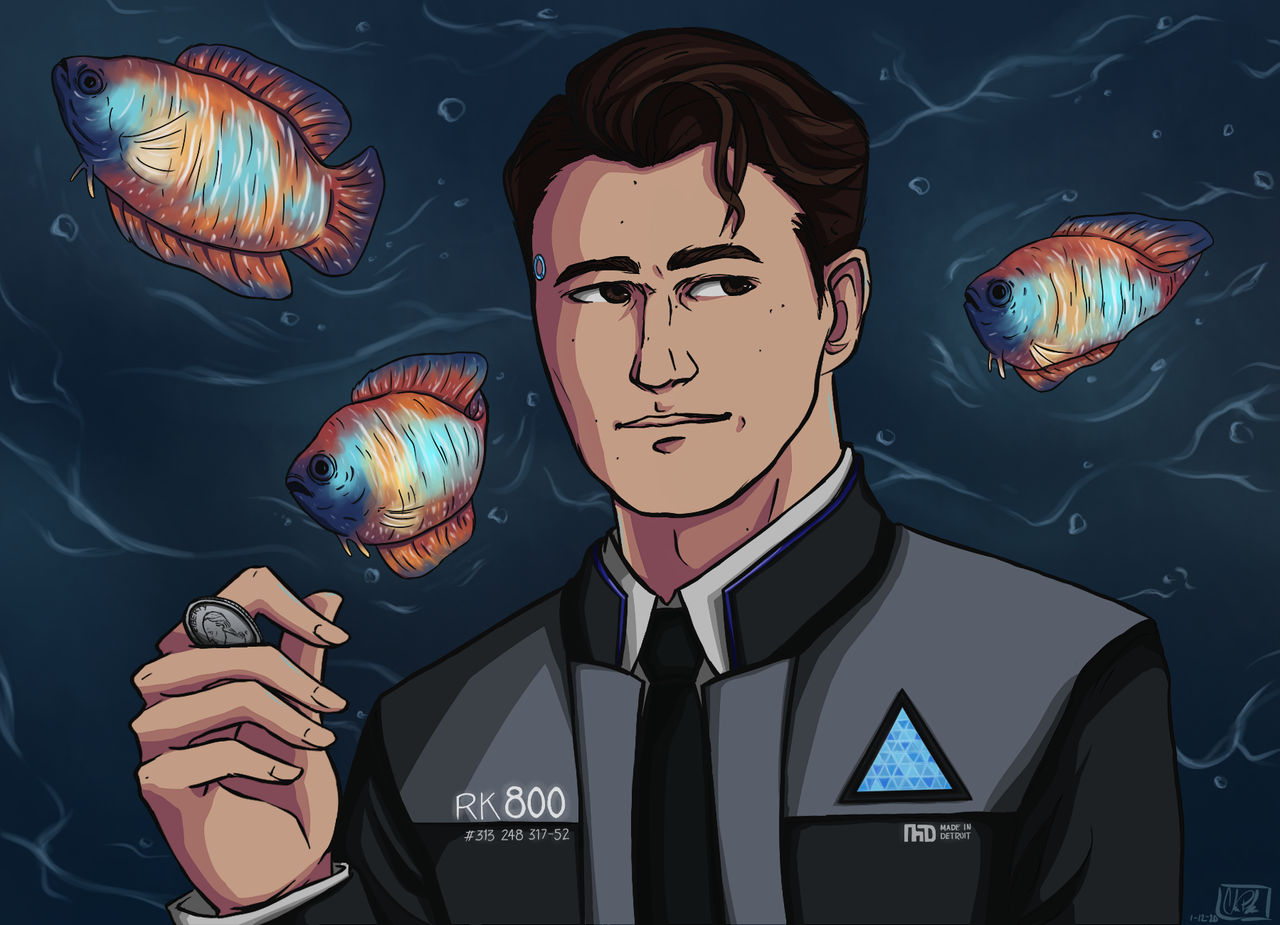 Detroit Become Human - Connor by RedChaoticRain on DeviantArt
