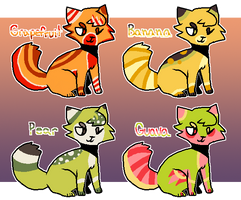 [2/4 OPEN] Fruit Cats (Batch #3)