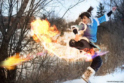 Korra. Fire Bender.