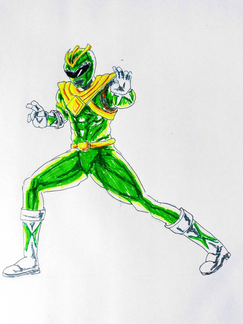 Green Ranger sketch by jerolivera on DeviantArt