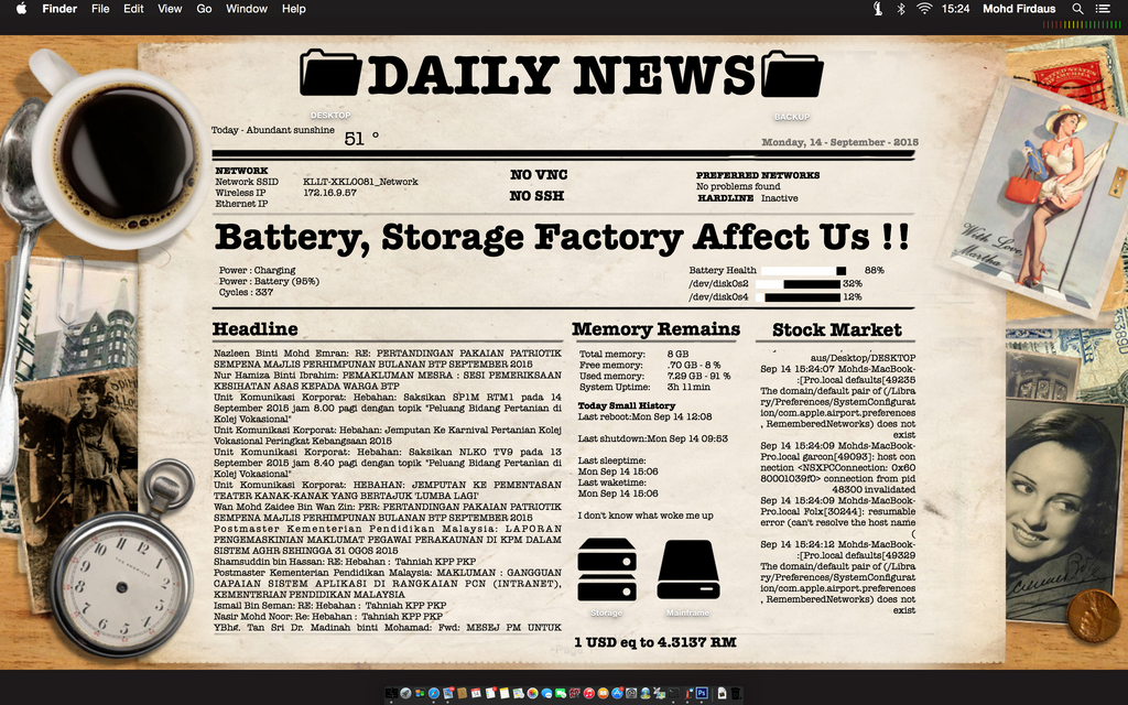 FirdausG Desktop Newspaper by firdausg