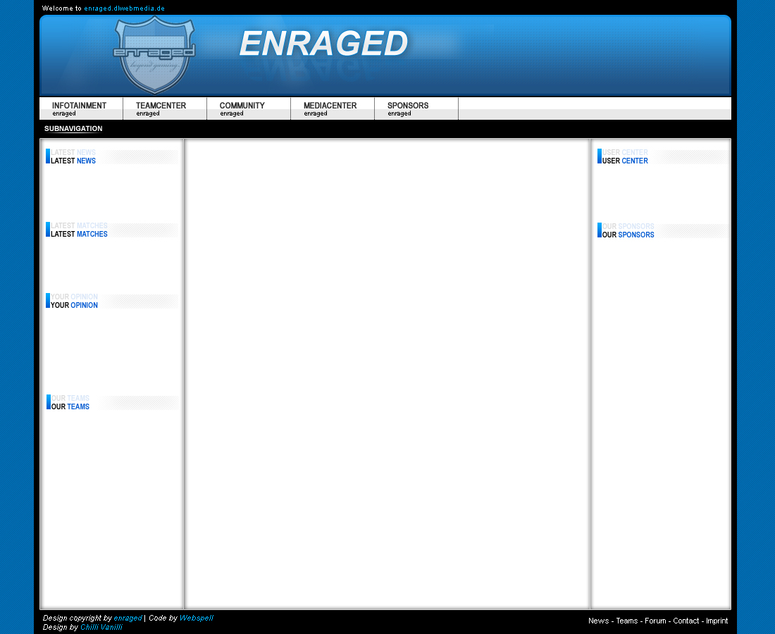 enraged - old gaming template