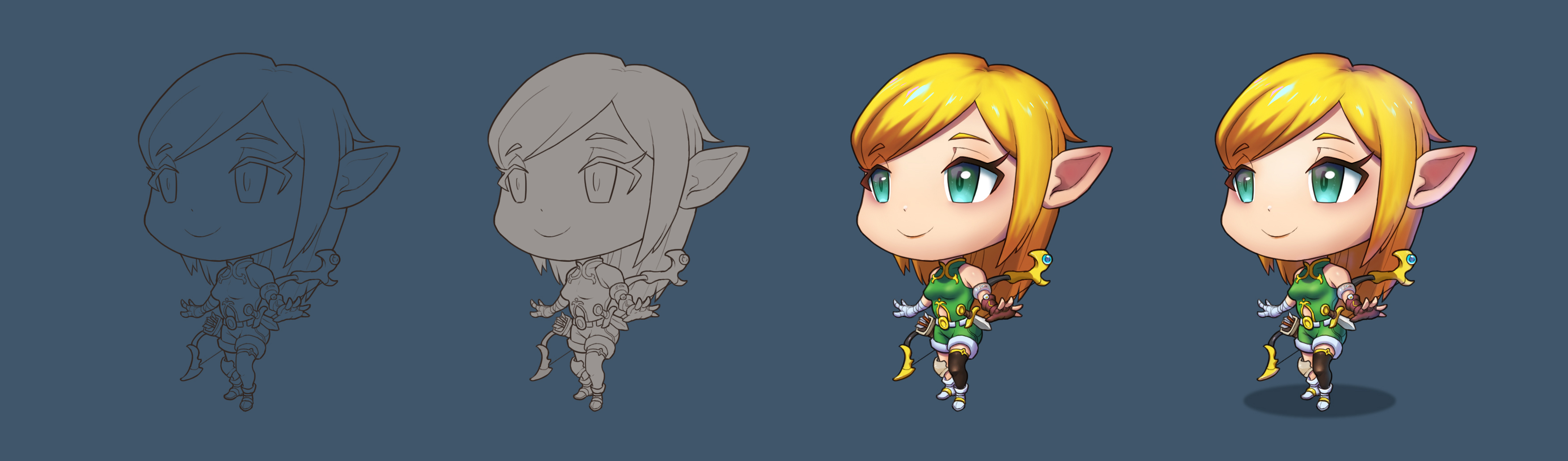 Chibi Elf Ranger Elf Chibi by feuer-CROSS on DeviantArt