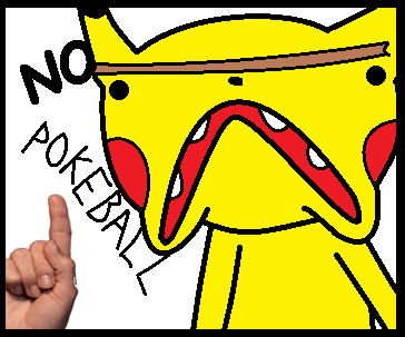 No Problem Pikachu Pikachu Says No to Pokeballs by supertails123 on DeviantArt