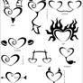 Zodiac heart tribal